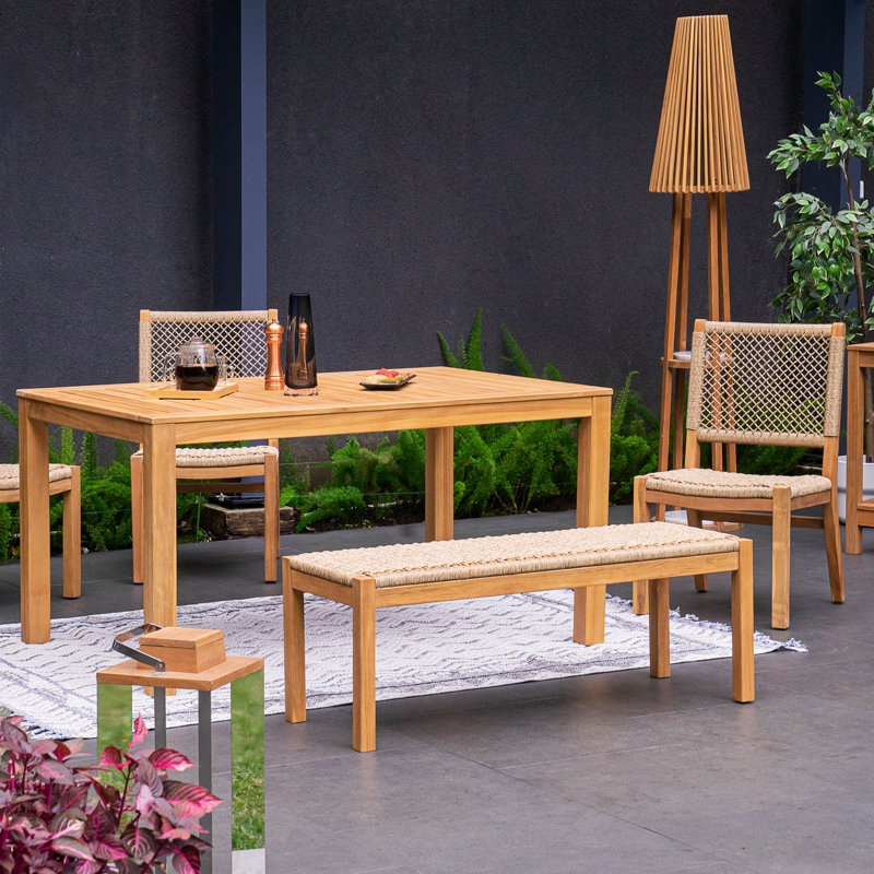 Seras Teak Outdoor Bench