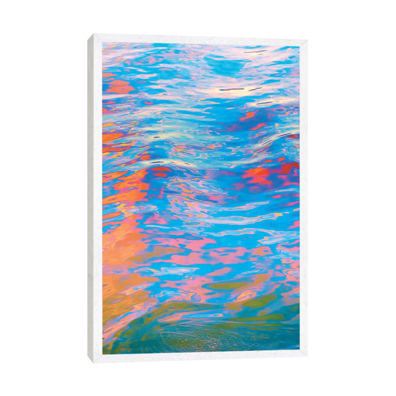 Ink Motions by Nathan Head - Print on Canvas, White Framed, 66.04cm H x 45.72cm W x 3.81cm D