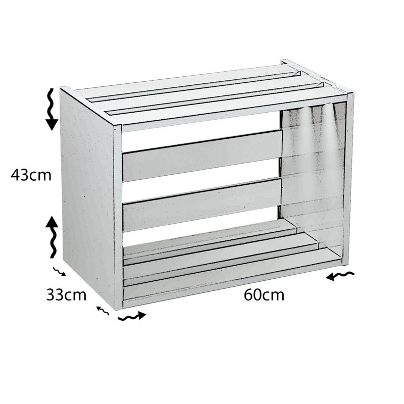 Table de chevet Carollo, Blanc