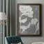 Grayscale Garden I, toile encadrée de qualité supérieure - prête à être accrochée-1717094655-1731390275