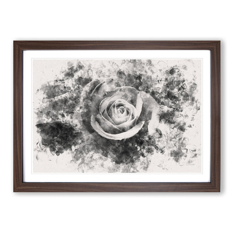 Rose Rodion Kutsaev - Picture Frame Painting Print, Walnut Framed, 45cm H x 63cm W x 2cm D