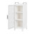 Abdullah 3-Tier Foldable Plastic Storage Cabinet With Clear Doors And Removable Shelves