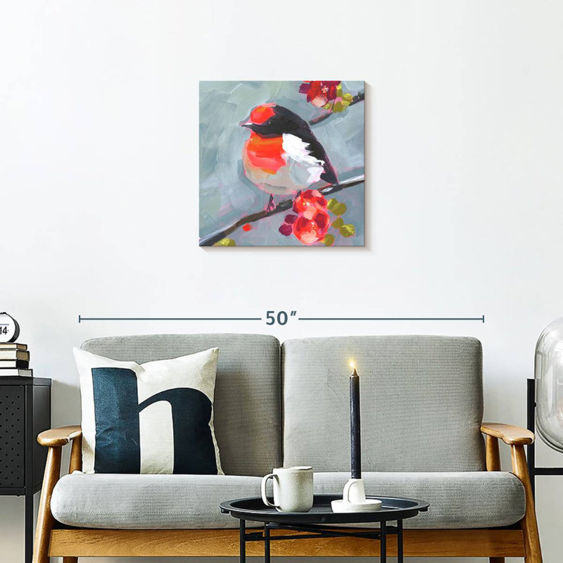 Brampt Brushstroke Bird I, 20" H x 20" W