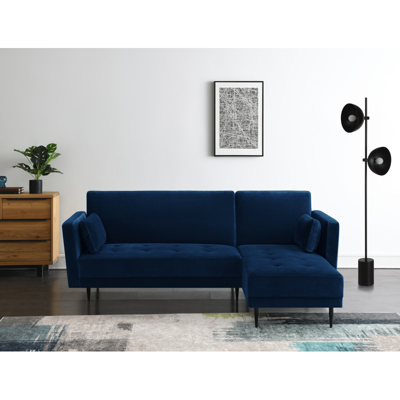 Brutus Sleeper Corner Sofa, Midnight Blue