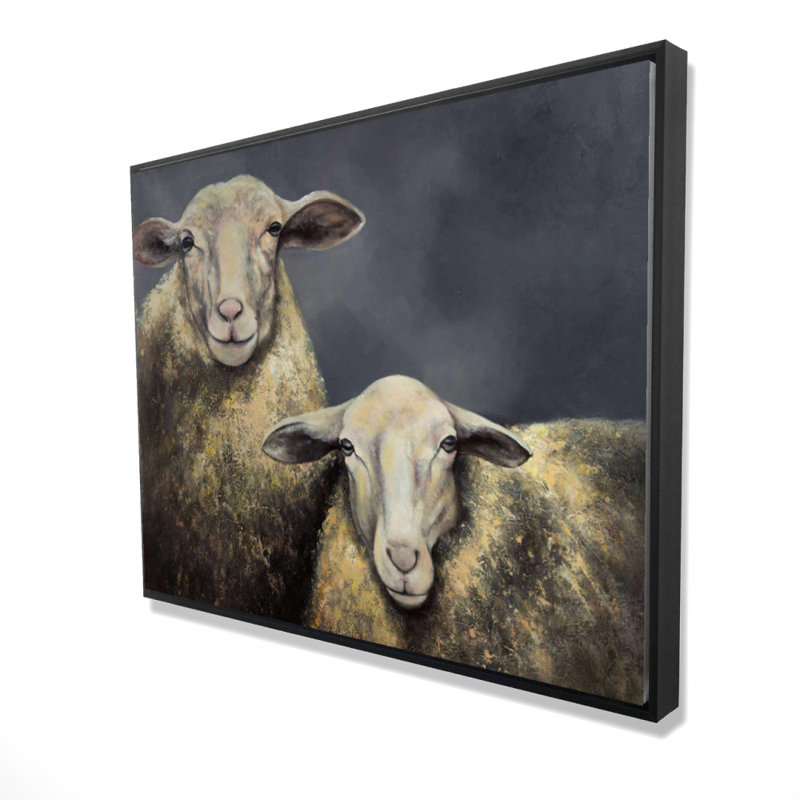 Two Sheeps Print On Canvas