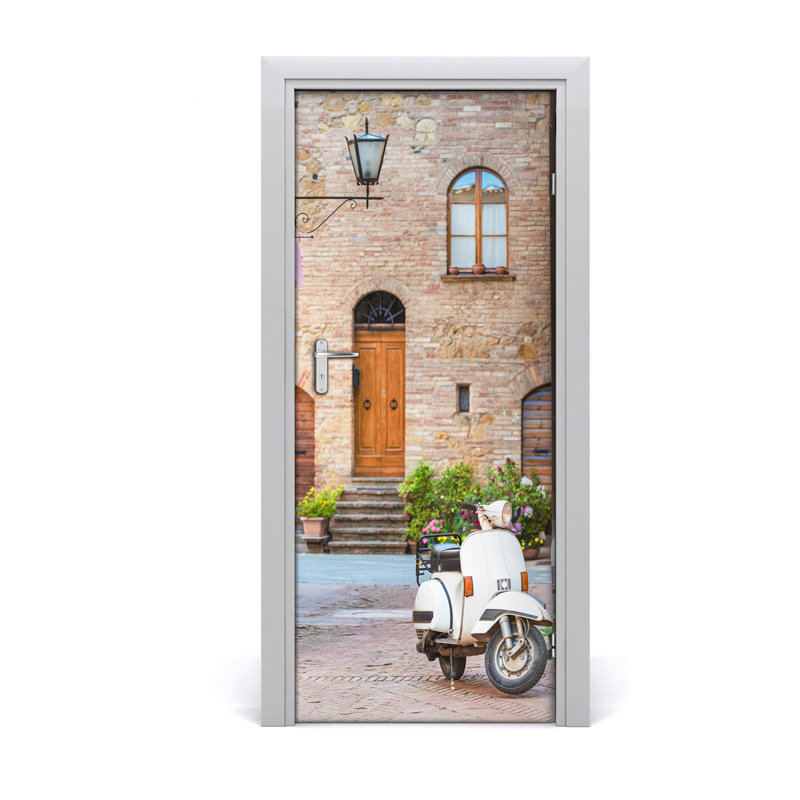 On Italian Streets Door Decal