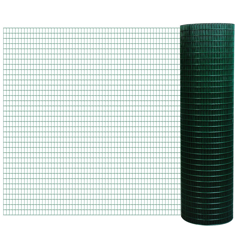 Rouleau de clôture en tissu Steel L 98 pi x H 35,5 po pour la sécurité et la protection des volières, poulaillers, lapins, jardins et animaux