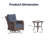 3 Piece Wicker Outdoor Furniture Set With 6-inch Comfy Cushions, High Back Patio Furniture Set With Swivel Rocking Chairs And Side Table-921694211-921694210