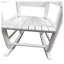 Chaise berçante en bois massif pour enfants en blanc pour une utilisation intérieure ou extérieure-1553639037