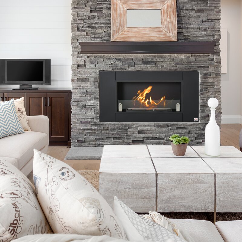 HomCom 43.25'' W Ethanol Fireplace & Reviews | Wayfair