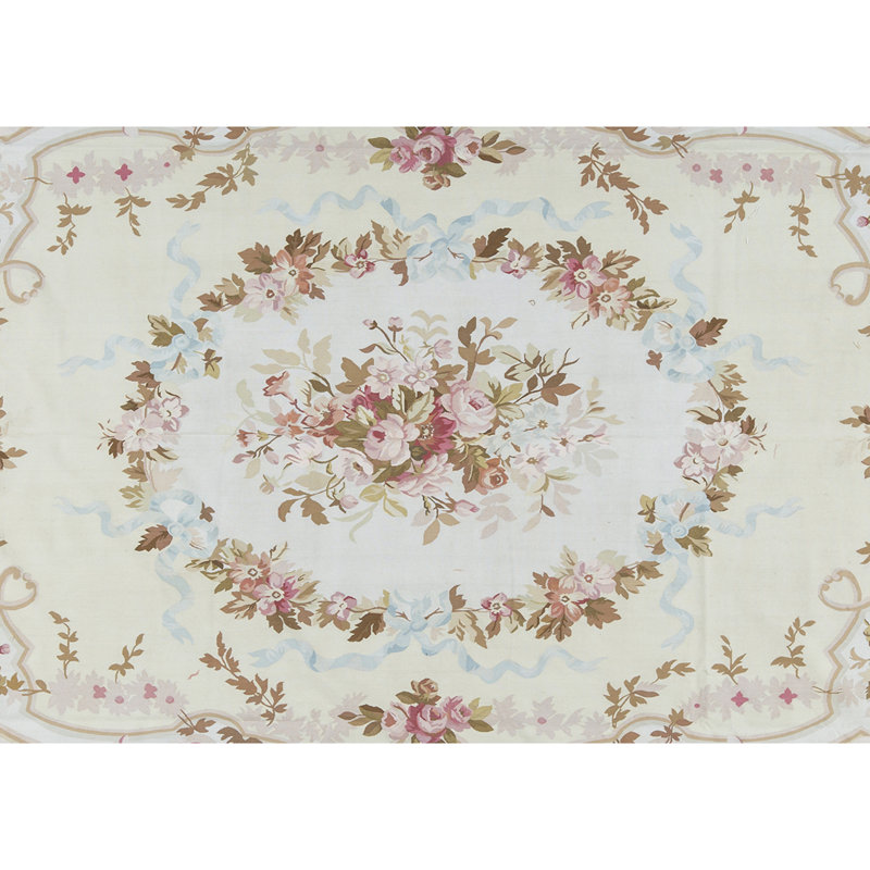 Aubusson Renaissance Handmade Wool Oriental Area Rug