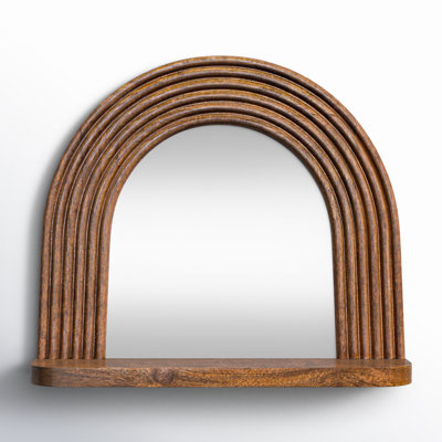 Remmy Brown Shelf Wall Mirror