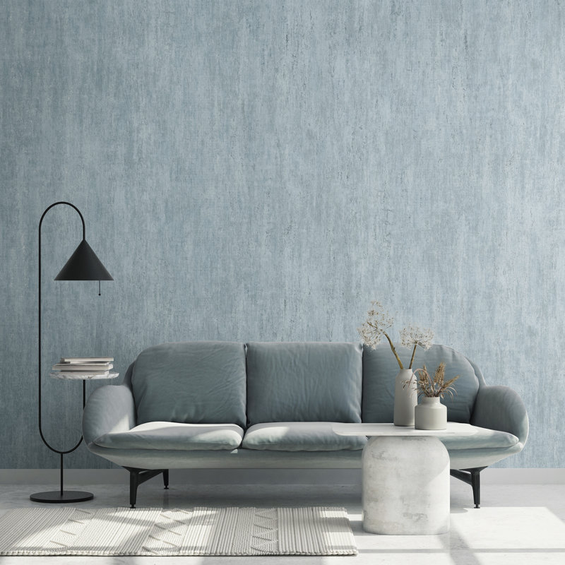 Urban Classics Collection Brera Metallic Abstract Distress Wallpaper Roll, Red