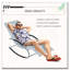 Chaise longue berçante avec coussin détachable Outsunny