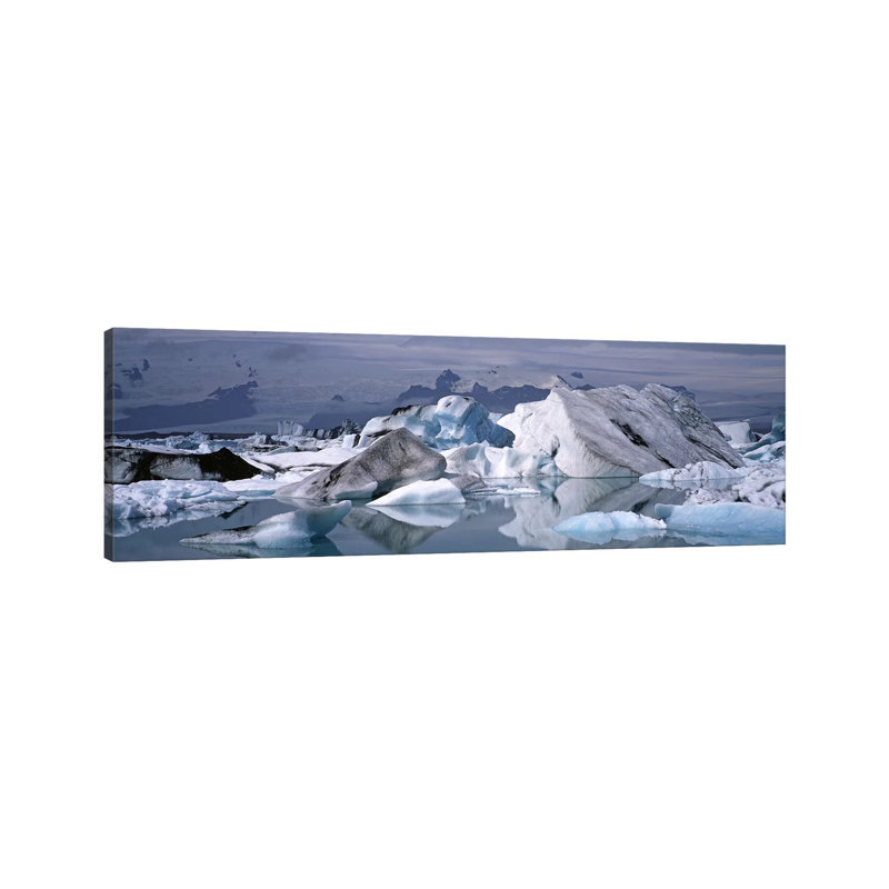 Vatnajokull (Water Glacier), Vatnajokull National PArk, Iceland - Wrapped Canvas Panoramic Print