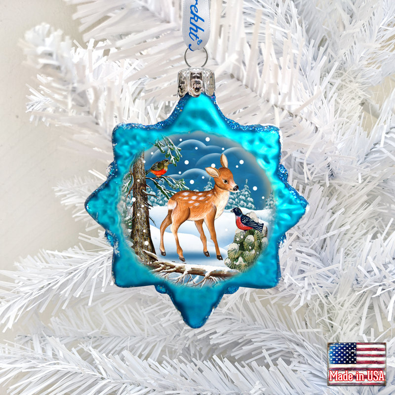 Keepsake 3'' Handmade Glass Holiday Shaped Ornament