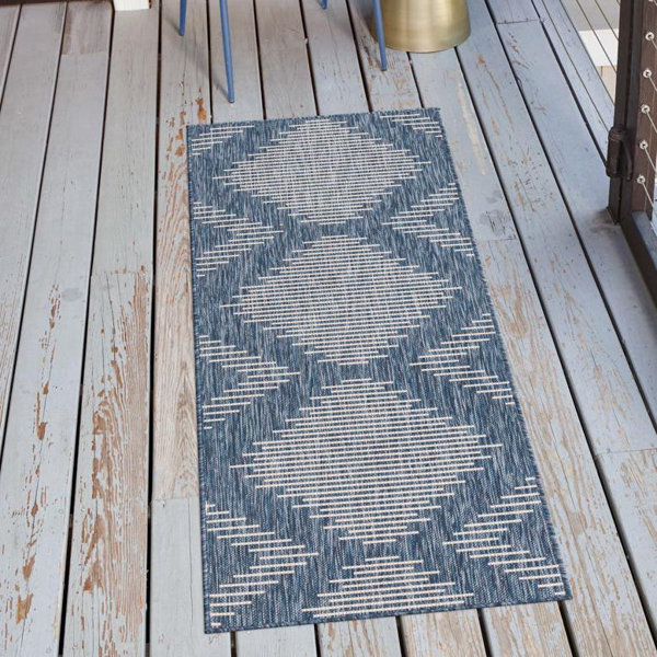 Union Rustic Geometric Indoor/Outdoor Rug | Wayfair