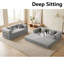 Canapé futon 2-en-1 pliable avec coussins amovibles-1874306428