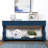 63" Console Table With Storage Drawers. Navy Blue, Solid Wood Frame, Stable Structure, Easy Assembly Bottom Shelf And Drawer. Strong Stable, To Install