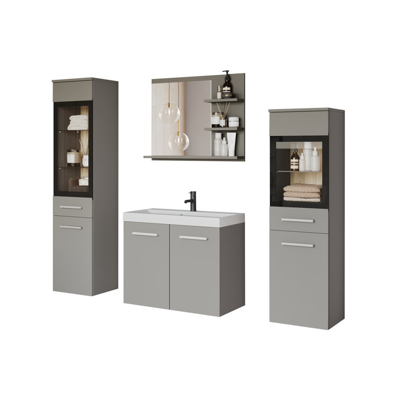 Bathroom Suite, Gray