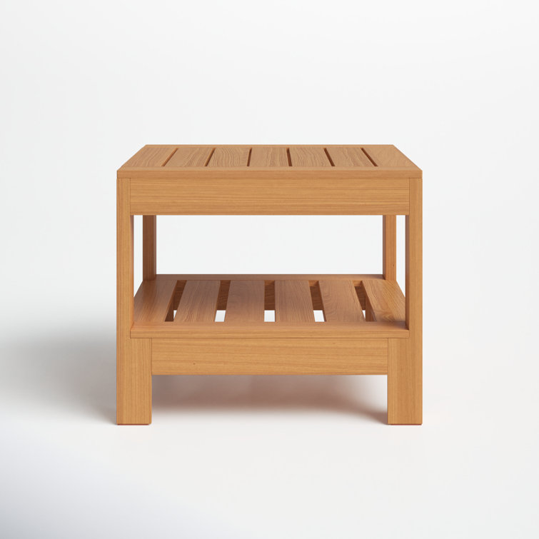 Bogota Square Teak Outdoor Side Table