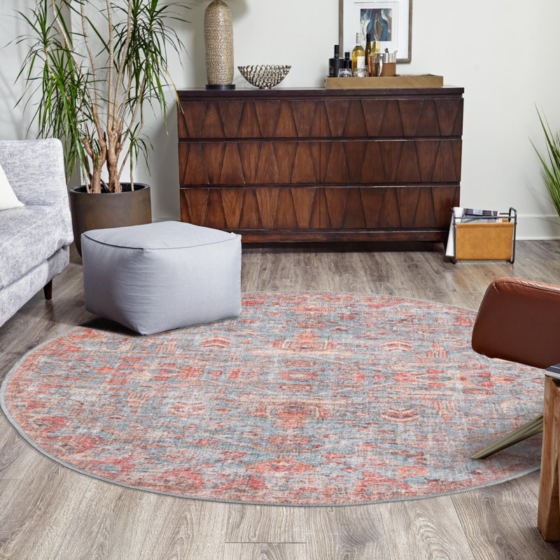 Guzik Chenille Indoor Rug, Round 3'11"
