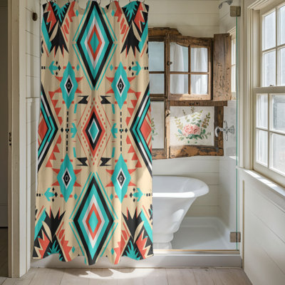 Bold Western Patterns - 1 Piece Standard Shower Curtain
