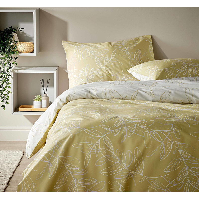 Alduino Floral Duvet Cover Set with Pillowcases, King - 2 Standard Pillowcases
