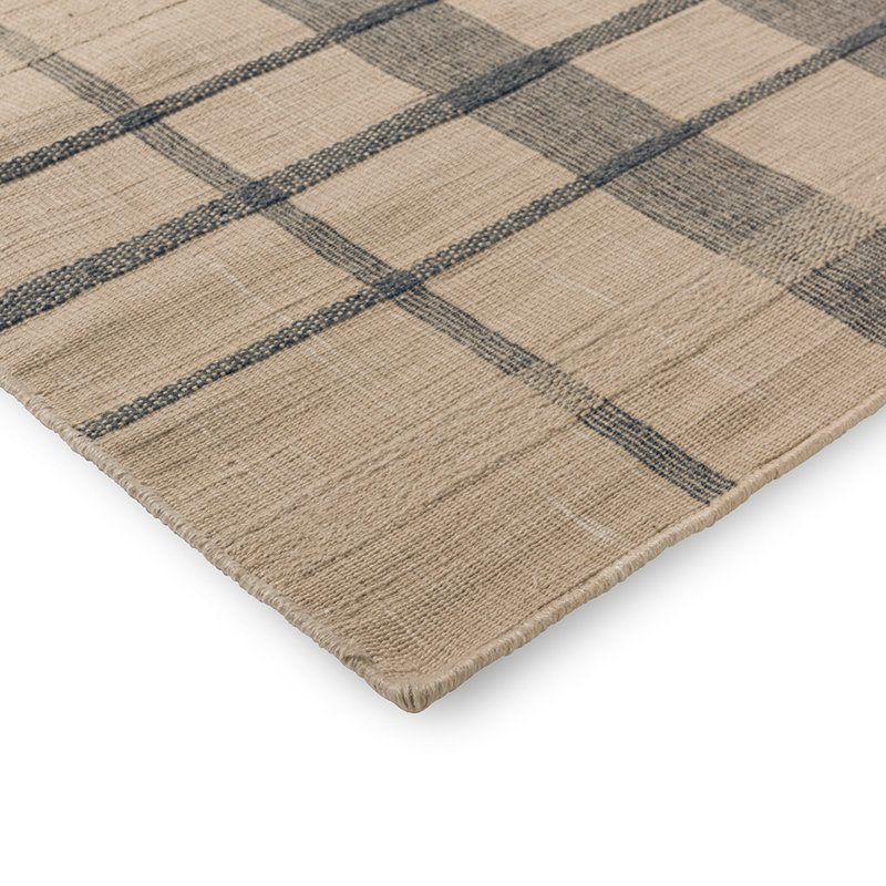 Zona Outdoor Flatweave Plaid Area Rug, Rectangle 6'7" x 9'2"