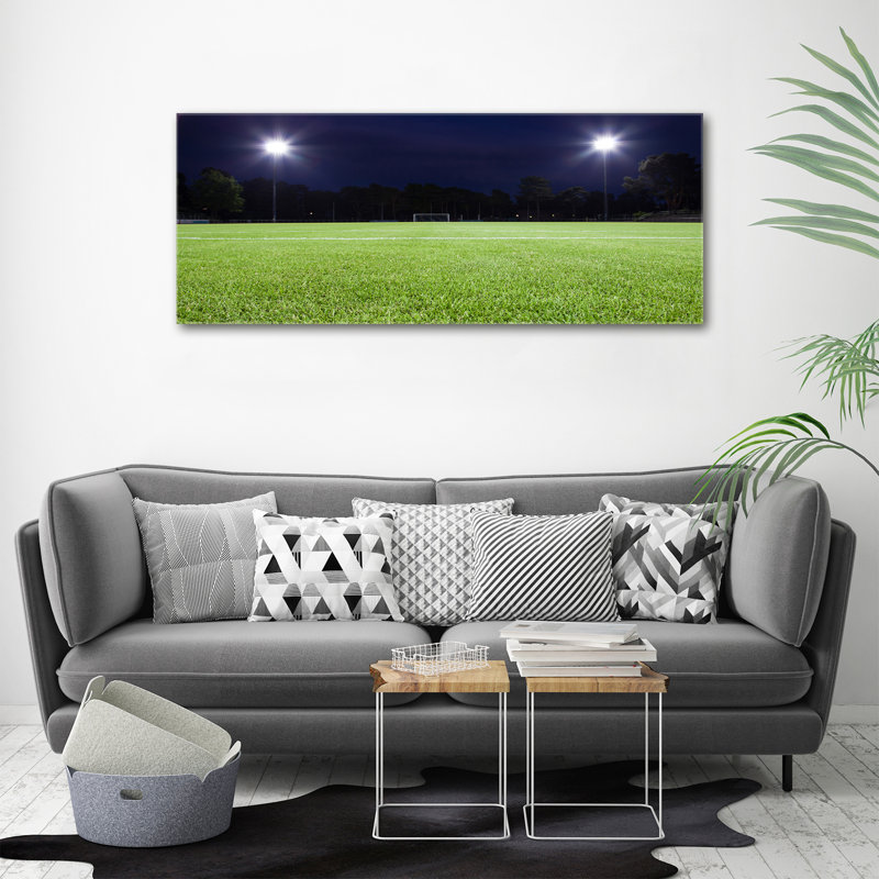 Football Turf - No Frame Print, Canvas, 50cm H x 125cm W