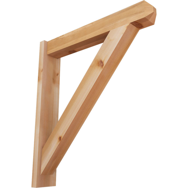 Artisan traditionnel en bois rustique, Cèdre rouge de l'Ouest l 5 1/2 po (lisse), P 30 po x H 34 po