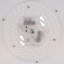 Aszia 16 In. Grey Round Dimmable Selectable Led Cct Flush Mount With Brushed Gold Accents