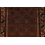 Tapis noir unique de 2 pi 11 po x 4 pi 9 po