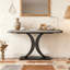 Table de vestibule étroite avec base géométrique-782163907