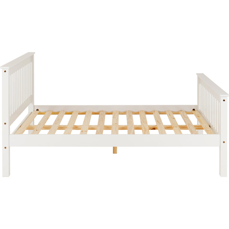 Ursina Bed Frame, White, Small Double (4')