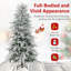  Arbre de Noël artificiel 6 pi avec 820 extrémités en PVC et 250 lumières DEL-304558789