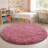 Solid Rug Soft Fluffy Bean Paste Pink Indoor Area Rug for Living Room Bedroom Nursery Kids Room-805677161-805677178