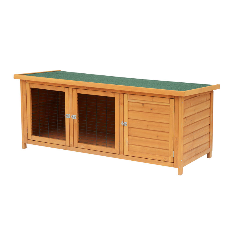 Huche de lapin en bois deluxe Pawhut