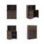 Armoire de bureau pliable 31,5 po - Solution de rangement en noyer