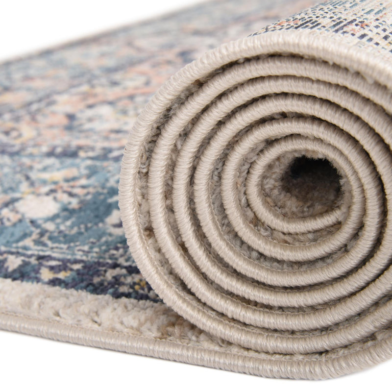 Gause Oriental Indoor Rug, Round 7'