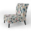 Motif floral de couleur pastel botanique - Fauteuil de chambre rembourré scandinave, fauteuil d'appoint Botanical Nature