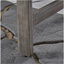 Chaise longue en bois et osier Hampton