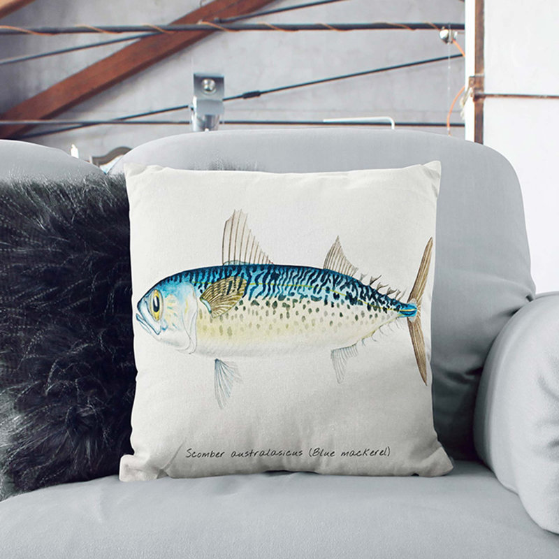 Square Throw Cushion, Stone, 40cm H x 40cm W x 15cm D