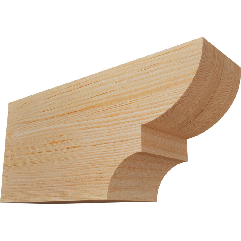 Queue de chevron lisse Ridgewood, Sapin de Douglas, H 6 po x l 3 1/2 po x L 12 po