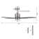 52" 4 - Blade Ceiling Fan With LED Lights And Remote Control