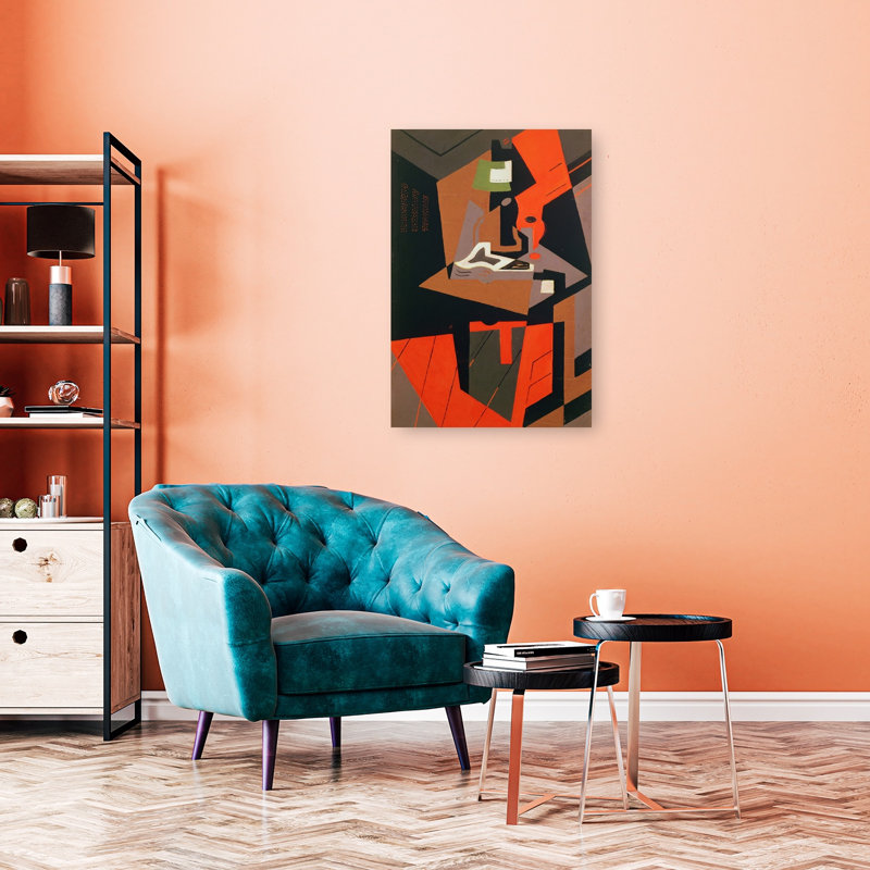 Composition abstraite contemporaine, impression murale, 36" H x 24" W