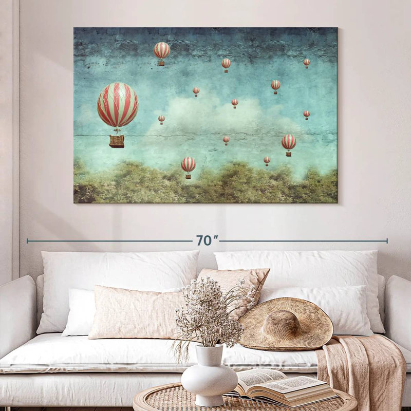 Montgolfières de style rétro Mehar, H 34 po x l 51 po