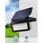3cct Solar Flood Lights With Motion Sensor, Dimmable, Adjustable Head, Ip65 Waterproof, Black