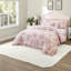 Ensembles de literie 1 pièce, ensemble en microfibre à volants floraux pour chambre à coucher, lit double/queen