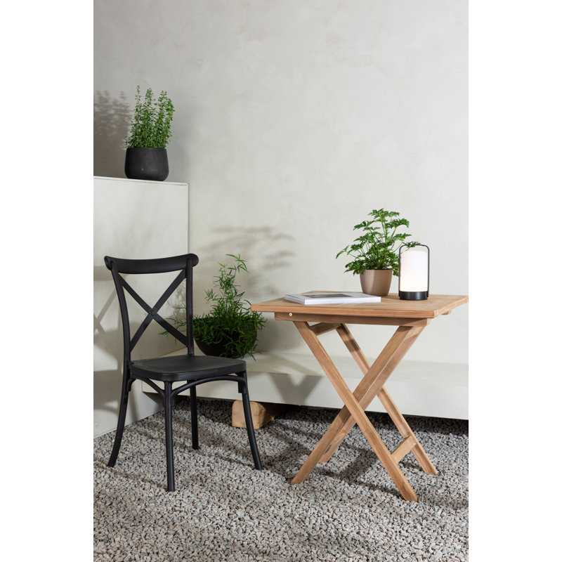 Square Teak Folding Outdoor Dining Table , 70cm cm W 70cm cm D